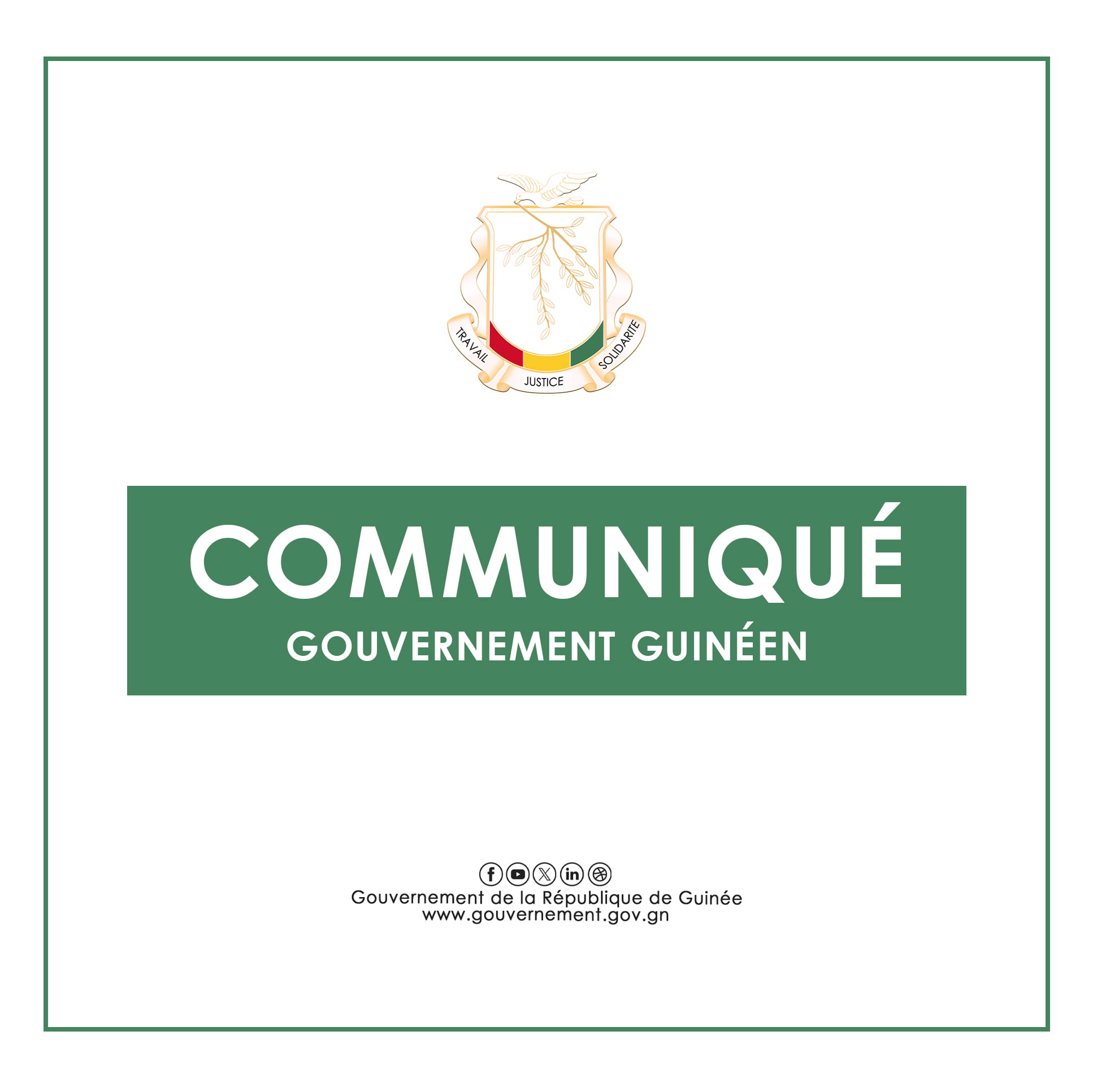 COMMUNIQUÉ DU GOUVERNEMENT : A L’OCCASION DE LA FÊTE DE TABASKI 2024, LE GOUVERNEMENT APPELLE À LA PRUDENCE SUR LES ROUTES