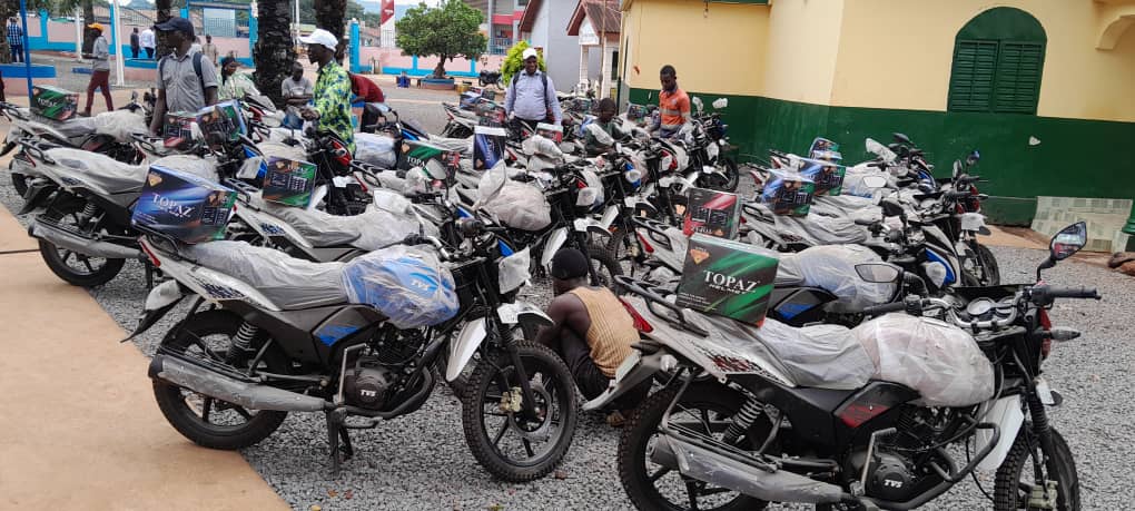 Boké-Agriculture: 28 motos pour les Chefs de postes d’élevage de la région
