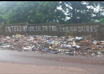 Boké – Insalubrité : le cimetière de Dianwalia transformé en dépotoir par les citoyens