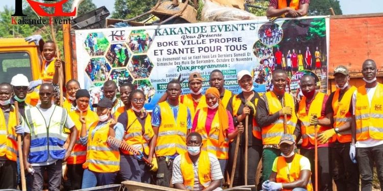 Boké – Assainissement : La structure KAKANDÉ EVENT’S lance la deuxième phase de son projet Boke ville propre et santé pour tous