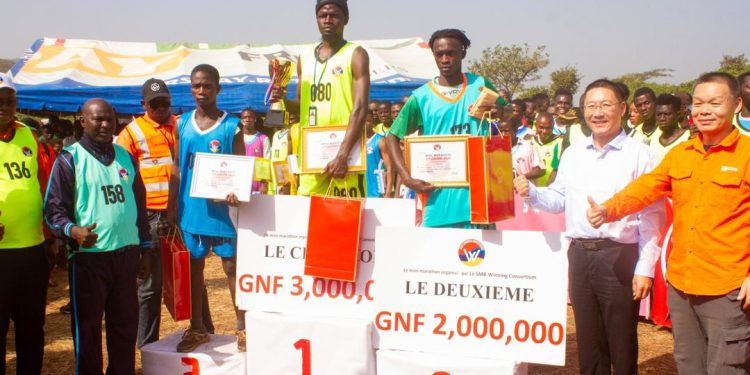 Boké – Sport : Le Winning consortium SMB organise un mini-marathon au nom de la paix