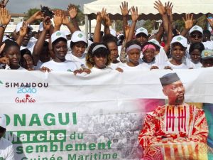 Mobilisation historique pour la marche de la paix et du rassemblement à Boké : la LONAGUI impose sa marque de soutien