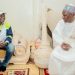 Labé : Ahmed Kanté rend visite au grand imam Elhadj Badrou Bah pour solliciter bénédictions et prières